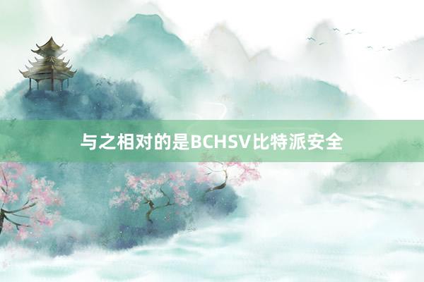 与之相对的是BCHSV比特派安全