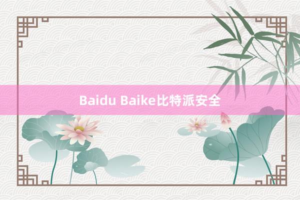 Baidu Baike比特派安全