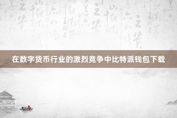 在数字货币行业的激烈竞争中比特派钱包下载