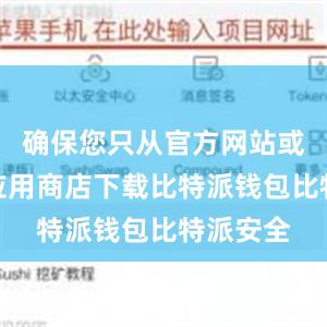 确保您只从官方网站或可信的应用商店下载比特派钱包比特派安全